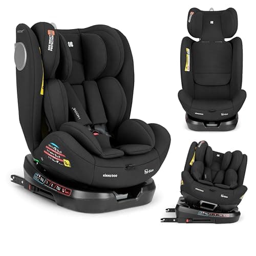 KikkaBoo i-Moove 2, siège infantail ISOFIX, 40-150 cm, rotation 360 °, gris foncé