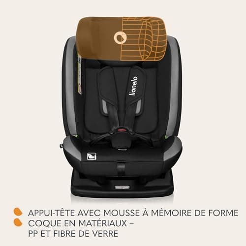 LIONELO AART I-SIZE Siège Auto Bébé Norme R129 i-Size Standard Réglage de l'Appui-tête et de l'Inclinaison