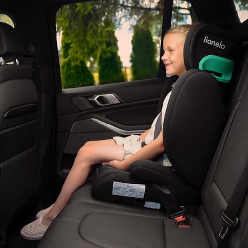LIONELO HUGO I-SIZE | Siège Auto en enfants Groupe 2-3 | Montage ISOFIX | Protection Latérale | Appui-tête Réglable | Me