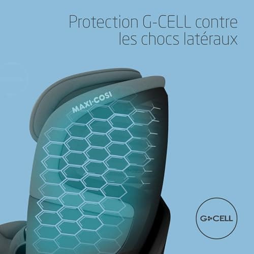 Maxi-Cosi Emerald 360 S i-Size Tonal Graphite - Pliable 360° Multi Âge 0-12 ans Protection G-CELL Chocs Latéraux Branche