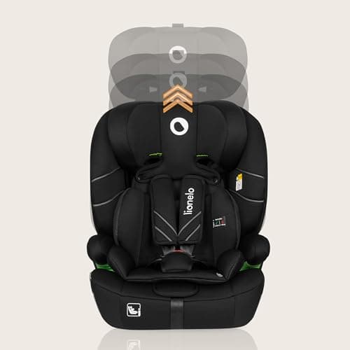 LIONELO LEVI ONE i-size siège auto bébé 10 degrés de réglage de l'appui-tête, accoudoirs inclinables confortables, R129