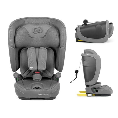 Kinderkraft FIX2GO Noir, siège enfant i-size 76-150 cm, top tether, sécurité abreuvée, sensibilisation électronique, jus