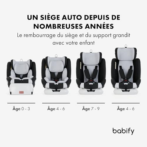 Siège Auto Bébé Babify ECE R129/i-Size 0-36kg, Siege Auto Isofix Groupe 0 1 2 3, Siège Auto Rehausseur Voiture Enfant Pi