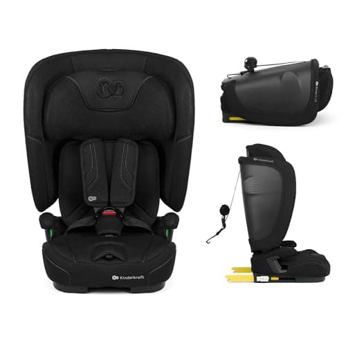 Kinderkraft FIX2GO Noir, siège enfant i-size 76-150 cm, top tether, sécurité abreuvée, sensibilisation électronique, jus