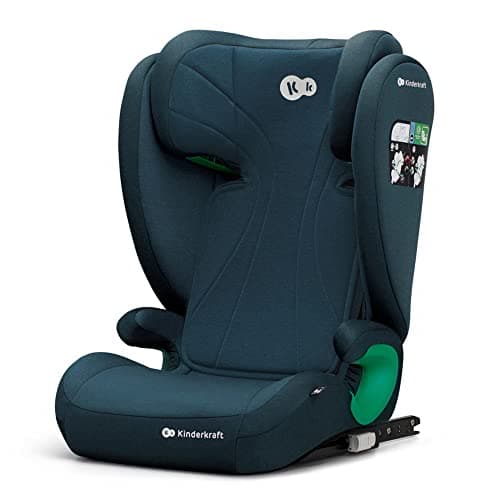 Kinderkraft JUNIOR FIX i-Size Noir pour enfants de 3,5 à 12 ans avec Isofix