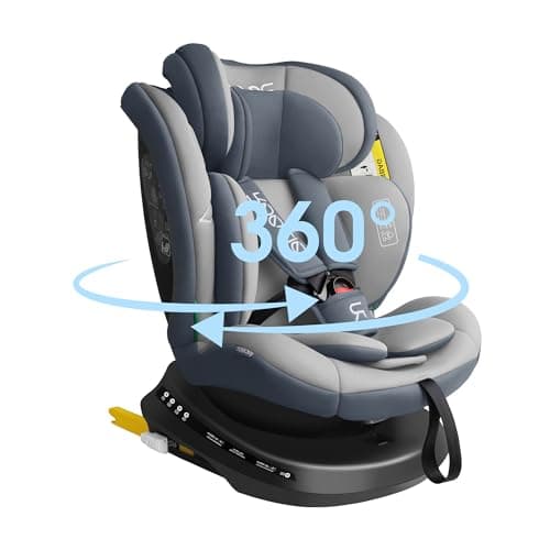 Siège auto Reecle i-Size pivotant 40-150 cm, de la naissance à 12 ans (0-36 kg), ECE R129