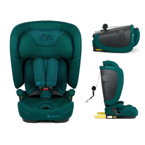 Kinderkraft FIX2GO Noir, siège enfant i-size 76-150 cm, top tether, sécurité abreuvée, sensibilisation électronique, jus