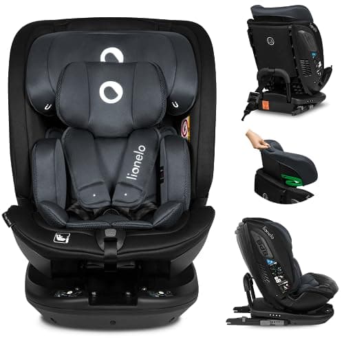 LIONELO Bastiaan RWF i-Size Siège Auto Pivotant 360° 0-36kg ISOFIX TopTether Appui-tête Regulier Sécurité Route Montage