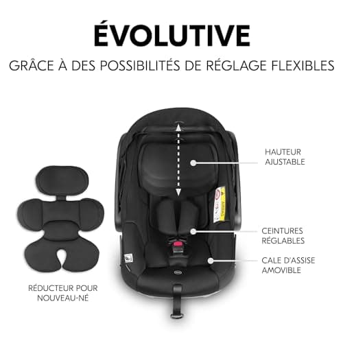Hauck Lot i-Size Siege Auto Drive N Care Set - Sécurité maximale, confort absolu pour bébé (40-87 cm) - Appui-tête et ha