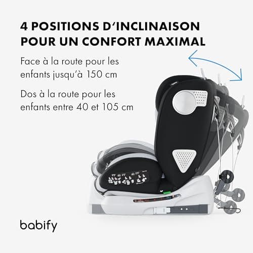 Siège Auto Bébé Babify ECE R129/i-Size 0-36kg, Siege Auto Isofix Groupe 0 1 2 3, Siège Auto Rehausseur Voiture Enfant Pi