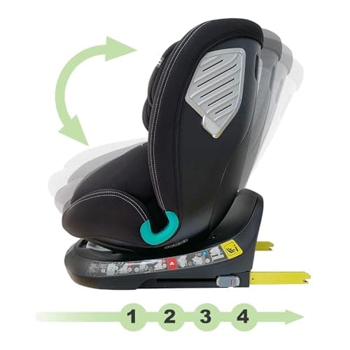 XOMAX G409 IoT Siège Enfant Pivotant 360° ISOFIX 0-36kg 0-12ans G0+/1/2/3 5_points 3_points Housse Lavable ECE R129 I Bl