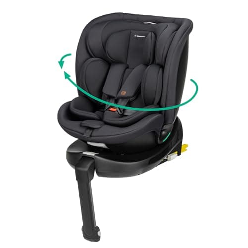 Bebeconfort RevolveFix Plus 360 i-Size Black, Siège Auto Pivotant 360, 0-12 Ans, 40-150 cm, ISOFIX, Jambe de Force, Rota