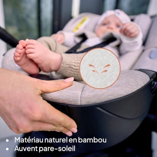 LIONELO MOXIE i-Size SET Siège Auto pour Bébé avec Base ISOFIX Protection latérale Appui-Tête Reglable 40-87cm Dri-Seat
