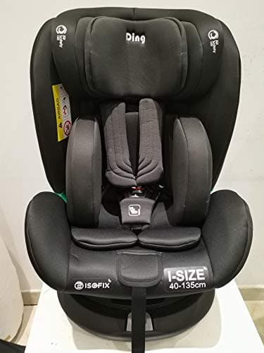 Ding Philo 360° i-Size Siège-auto 0-36kg Noir pour Enfant Sécurisé Transport
