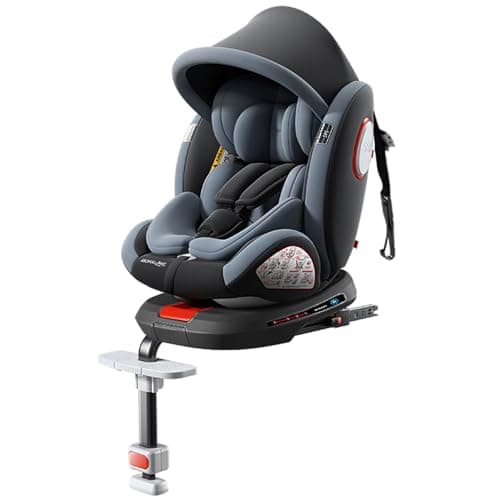RéenbornSièges Auto Rotatifs à 360°: Inclinables Avec Appui-Tête Réglable, Isofix, 0-36 Kg, Certifiés ECE R129 (Version
