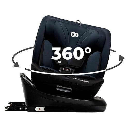Kinderkraft I-GROW Siège auto bébé évolutif, 0 à 36 kg, Gerbe à naissance, Protections latérales, Noir graphite