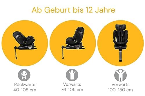 OSANN ENO360 SL iSize - Siège auto pour enfants Isolfix, parfait pour les bébés et les grands enfants - Reglable de 9 à