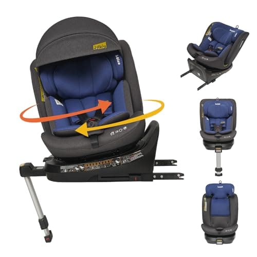 Siège auto Jovikids pivotant 360° ISOFIX ECE R129 pour enfants 40cm - 150cm | Protections latérales | Vert