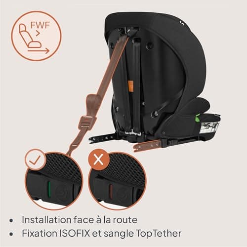 LIONELO LEVI FIX I-SIZE Siège auto pour enfants 10 pos. appuie-tête, ISOFIX & Top Tether, 76-150 cm 18 kg, R129 i-Size (