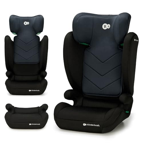 Kinderkraft I-SPARK i-Size Siège auto bébé Noir : léger et sécurisant pour les enfants de 3,5 à 12 ans