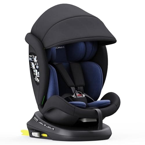 XOMAX 946i | Siège enfant rotatif 360° ISOFIX, fonction inclinable, évolutif 0-36 kg, 0-12 ans, groupes 0/1/2/3, harnais
