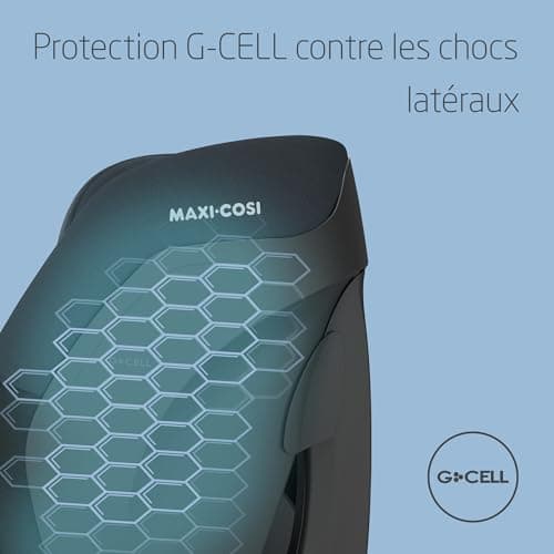 Maxi-Cosi Titan S i-Size, Rehausseur Voiture Enfant 15 Mois à 12 Ans, Protection G-CELL, Harnais 5 Points, Noir Tonal