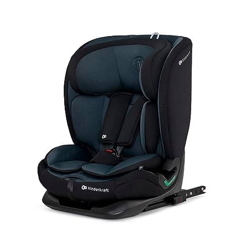 Kinderkraft ONETO3 I-Size Noir, Siège auto bébé Groupe 1/2/3 76-150 cm, Installation ISOFIX facile pour 15 mois à 12 ans