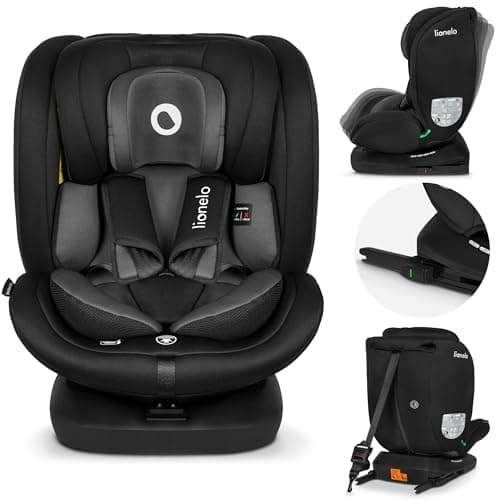 LIONELO Bastiaan Siège Auto Pivotant 360° pour Enfants 0-36 kg et 40-150 cm, Installation Face et Dos sur Route, ISOFIX