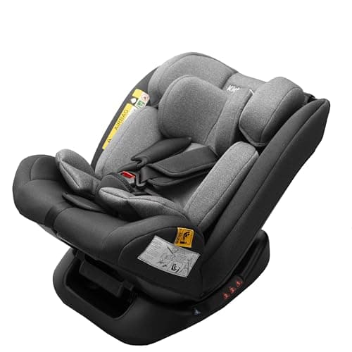 Siège auto bébé i-Size 0 à 12 ans sans Isofix 40-150cm - 14 Positions d'Appui-tête, 4 Positions d'Inclinaison, Harnais à