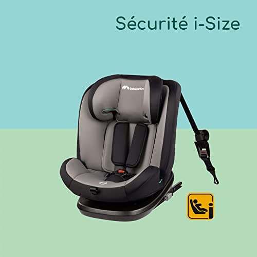 Siège-auto Bebeconfort EverFix i-Size ISOFIX, face à la route, pour enfants de 15 mois à 12 ans, 9-36 kg, 76-150 cm, Gri