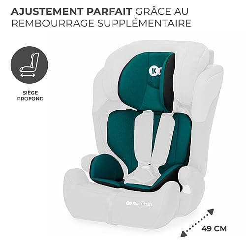 Kinderkraft COMFORT UP i-Size - Siège auto bébé Groupe 1/2/3 de 9 à 36 kg | Têtière ajustable 11 niveaux | Harnais 5 poi