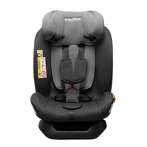 Siège auto bébé i-Size 0 à 12 ans sans Isofix 40-150cm - 14 Positions d'Appui-tête, 4 Positions d'Inclinaison, Harnais à