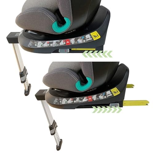 XOMAX G409 - Siège enfant rotatif 360° - Pieds ISOFIX - Évolutif 0-36 kg - 0-12 ans - Harnais 5 et 3 points - Housse lav