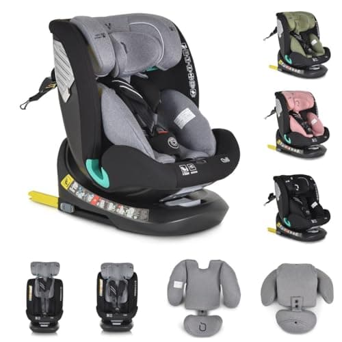 Cangaroo siège bébé i-Size Quill Gris Isofix 360°pour enfants de 40-150cm groupe 0/1/2/3