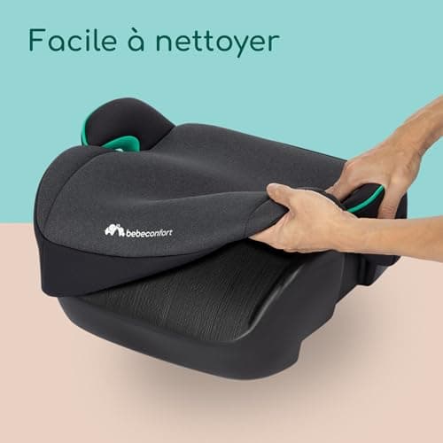 Bebeconfort Manga i-Safe | Réhausseur Voiture Enfant 6-12 ans | Sécurité Optimisée | Tissus Doux & Tinted Black | 128-15