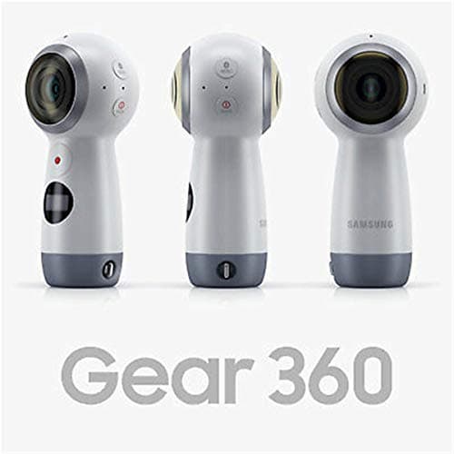 Samsung New Gear 360 référence R210 - Vidéos et Photos 4K en Full White - Idéal pour Les Amateur de Caméras Virtuelles -