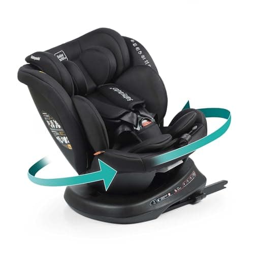 BABYAUTO Siège Auto Rodia Plus i-Size (Dos à la route jusqu’à 105 cm, Rotation 360°, Protection Latérale) - Stone Grey -