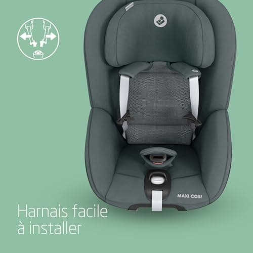 Maxi-Cosi Pearl 360 i-Size Siège-auto bébé 3 mois - 4 ans Authentic Graphite | Rotation 360° facile | Protection latéral