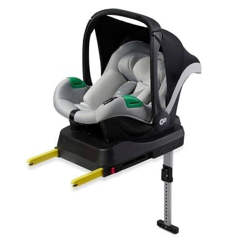Kinderkraft MINK PRO i-Size + MINK FX - Siège Auto Multifonction Gris - Groupe 0+ à 13 kg - 40 à 75 cm - RWF ISOFIX - Ba