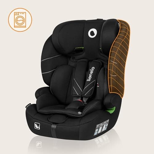 LIONELO LEVI ONE i-size siège auto bébé 10 degrés de réglage de l'appui-tête, accoudoirs inclinables confortables, R129