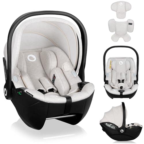LIONELO MOXIE i-Size Siège Auto pour Bébé Équipé de Groupe 0+ à 87 cm, Idéal pour les Petits Conducteurs, Protection Lat