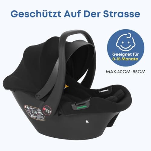BabyVoyage i-Size R129 siège auto léger pour bébé noir 40-85cm