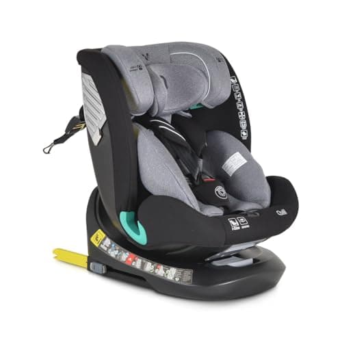 Cangaroo siège bébé i-Size Quill Gris Isofix 360°pour enfants de 40-150cm groupe 0/1/2/3