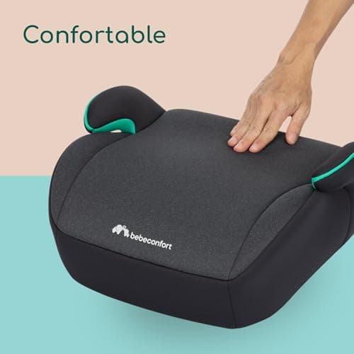 Bebeconfort Manga i-Safe | Réhausseur Voiture Enfant 6-12 ans | Sécurité Optimisée | Tissus Doux & Tinted Black | 128-15