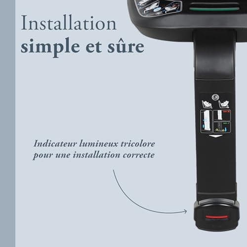 Inglesina Halley Pro Noir ISOFIX Homologué ECE R129/03 pivotant 360° et inclinable pour de 0 à 12 ans