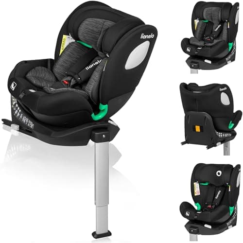 LIONELO Braam Siege auto de 0 à 36 kg Jambe de force Isofix et ceintures de sécurité voiture Rotation 360° Face Route Do