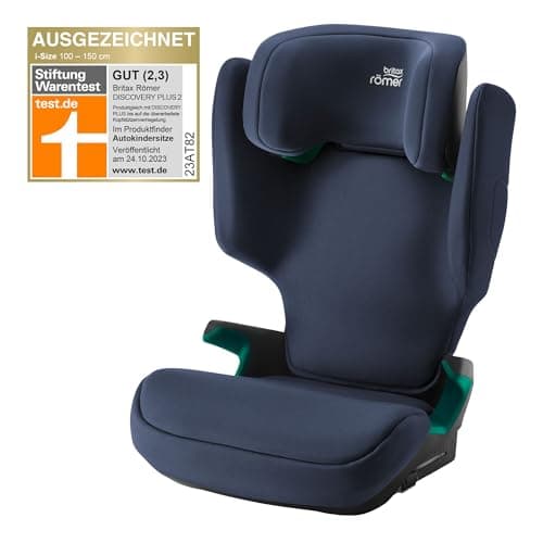 BRITAX RÖMER Siège Auto DISCOVERY PLUS 2 Noir pour Enfant de 100 à 150 cm | ISOFIX | i-SIZE | 3,5 à 12 Ans
