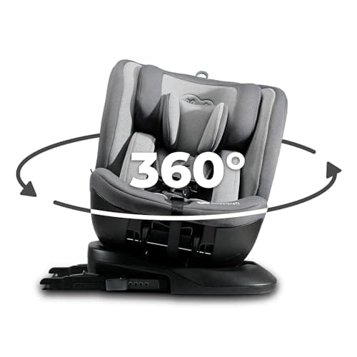 Kinderkraft XPEDITION Gris, Siège auto bébé évolutif 0-36 kg, Isofix 360° pivotant pour toute la croissance du bébé