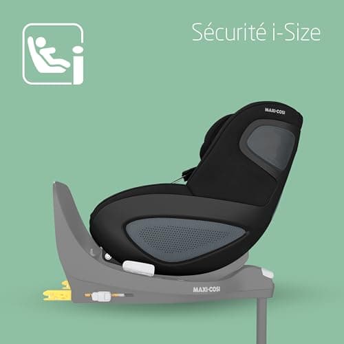 Maxi-Cosi Pearl 360 i-Size Authentique Noir | Siège-auto bébé pivotant 360 de 3 mois à 4 ans | Protection G-CELL | Rotat