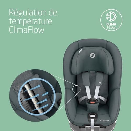 Maxi-Cosi Pearl 360 i-Size Siège-auto bébé 3 mois - 4 ans Authentic Graphite | Rotation 360° facile | Protection latéral